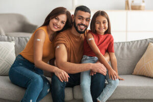 Family with Flu Shot